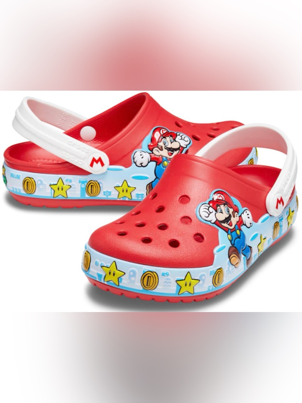 Super Mario Light Up Crocs NWT